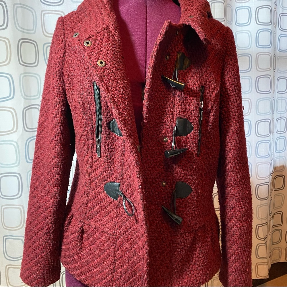 Kensie Casual Maroon Jacket